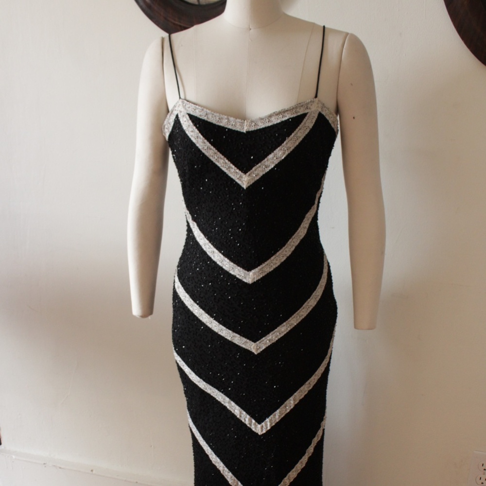 Y2K Caché Black and White Beaded